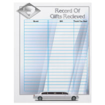 Wedding Album Gift Record Insert Pages Custom Flyer
