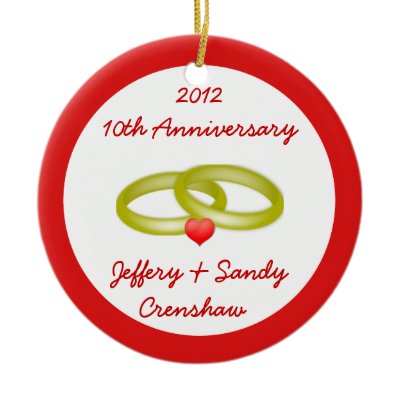 Wedding Anniversary - Christmas Ornament
