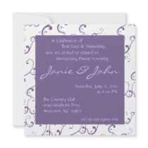 Wedding Anniversary Dinner Invitation by Buttercup_Designs Wedding Anniversary Dinner Invitation