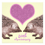 Wedding Anniversary - Faithful Hedgehogs in Love Announcement
