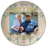 Wedding Anniversary Gift Parents Photo Porcelain Plate