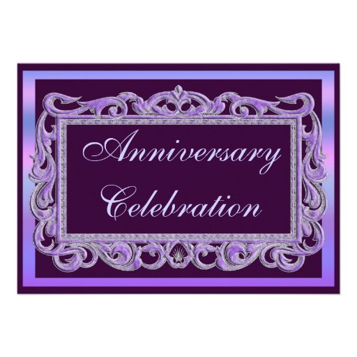 Wedding Anniversary Party Invitation (front side)