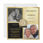 Wedding Anniversary Then & Now Photo Invitations