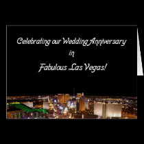 Wedding Anniversay in Vegas Card