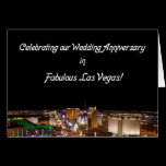 Wedding Anniversay in Vegas Card cards