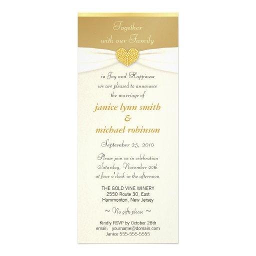 Wedding Announcents - Reception Invitations