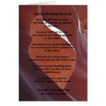 Wedding Apache Blessing Feel No Rain Inside v2 Greeting Card
