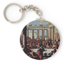 Wedding At Cana By Ricci Sebastiano Keychains