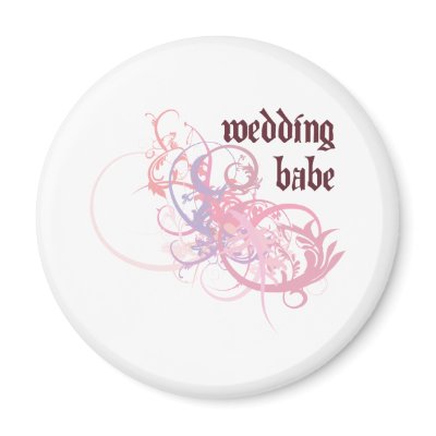 Wedding Babe Fridge Magnets