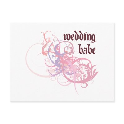 Wedding Babe Postcard