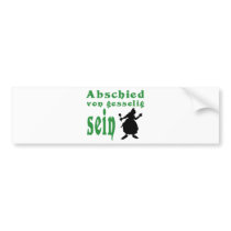/wedding bachelor-separated bumper sticker