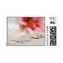 Wedding bands, lilies & pearls