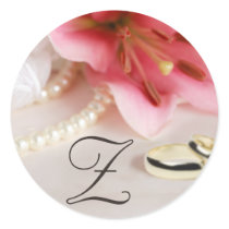 Wedding bands, lily & pearls
