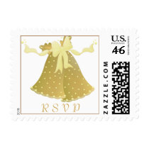 Wedding Bell RSVP postage by SweetRascal Wedding Bell RSVP postage