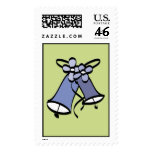 Wedding Bell Stamps - Purple and Green