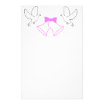 Wedding Bells and Doves Personalized Stationery