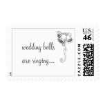 "wedding bells are ringing..." stamp