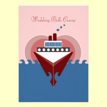 Wedding Bells Cruise Ship Invitation invitations
