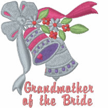 Wedding Bells - Grandmother of the Bride embroidered shirts by WedThreads Wedding Bells - Grandmother of the Bride embroidered shirts