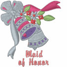 ladies_fitted_polo - Pretty pastel Wedding bells embroidered on tshirts, jackets and hoodies for the Bride and her wedding party.: Sizes  Available colors: white