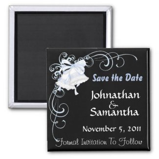 Wedding Bells Save the Date magnet