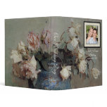 Wedding Binder - Impressionist Cream Pink Roses