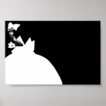 wedding black and white couture posters