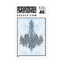 WEDDING BLUE le Chandelier Stamp