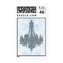 WEDDING BLUE le Chandelier Stamp