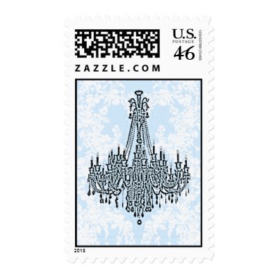 WEDDING BLUE le Chandelier Stamp by pauletteparis