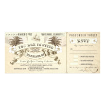 wedding boarding pass tickets invitations