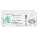 Wedding Boarding Pass to Mexico Invite