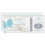 Wedding Boarding Pass to Mexico Announcements