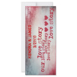 Wedding Bookmarks Favors Book Mark love story rack cards