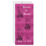 Wedding Bookmarks Favors Champagne Glasses rack cards
