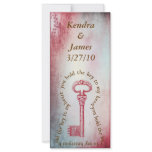 Wedding Bookmarks Favors Key to my Heart rack cards