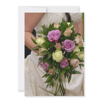 Wedding bouquet announcements