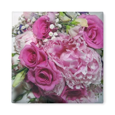 Wedding bouquet magnet