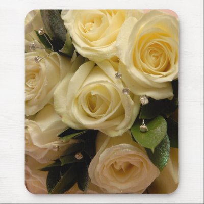 Wedding bouquet mouse pads