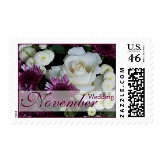 Wedding Bouquet • November Wedding Stamp stamp