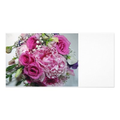 Wedding bouquet photo cards