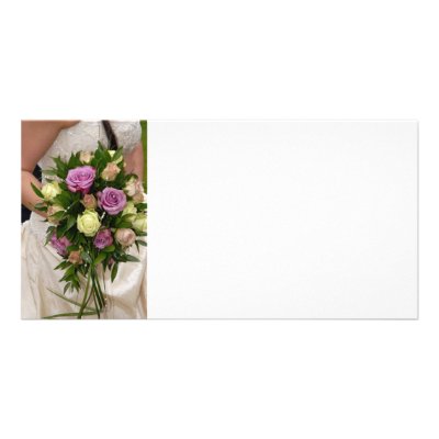 Wedding bouquet photo cards