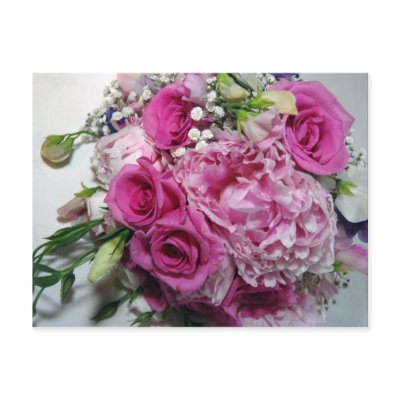 Wedding bouquet post card