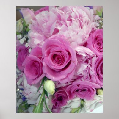 Wedding bouquet poster