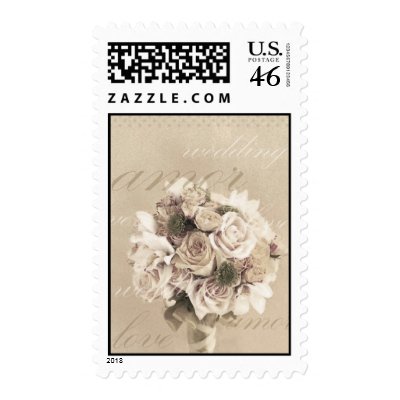wedding bouquet stamp