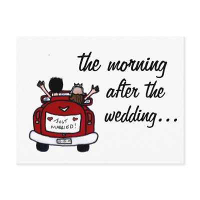 Wedding Breakfast Invite Postcard