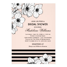 Wedding Bridal Shower Invitation | Anemone Flowers