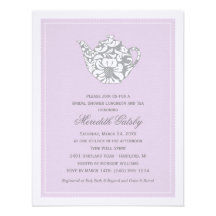 Wedding Bridal Shower Invitation | High Tea Theme