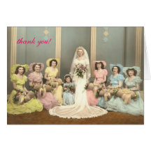 Wedding Bridal shower thank you notes Greeting Cards