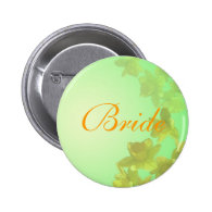 wedding bride button, yellow tulip flowers